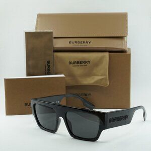 Burberry BE4397U 300187 Micah Square Sunglasses - Black/Dark Grey